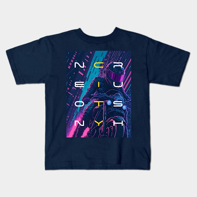 Miami Vice vibes Kids T-Shirt by By_Russso